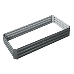 Raised Garden Bed 210x90cm Planter Box Raised Container Galvanised Steel