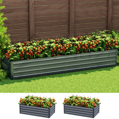 Raised Garden Bed Rectangular Planter Box - 240X80X45cm