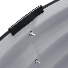 Raised Garden Bed Circular Planter Box 90X45cm Galvanised Steel