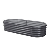 Raised Garden Bed Oval Planter Box - 160X80X42cm