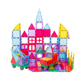 200 Pcs non-toxic STEM Educational, Durable Magnetic Tiles/Puzzle with Storage Bag