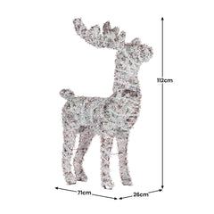 Christabelle 112cm Animated Reindeer Christmas LED Lights Indoor Outdoor Yard Statue Decoration