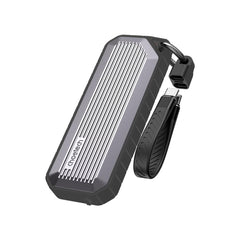 CHOETECH MSE004-GY USB3.2 Chips M.2 NVME / SATA SSD Protocol 10Gbps Transfer Speed Enclosure with IP65 water-Proof and Dust -Proof (Support 8TB Max)