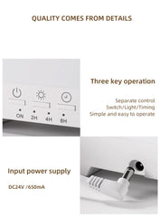 Black 300ml Ultrasonic Aroma Diffuser with Cracked Light Design - Cool Mist Humidifier for Home and Office