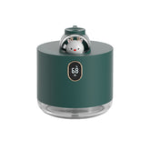 Green Adorable Space Capsule Humidifier - Portable USB Cool Mist Maker with LED Display & Ambient Night Light