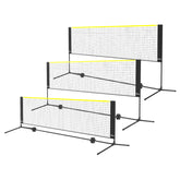 VEVOR Badminton Net, Height Adjustable Volleyball Net, 10ft Wide Foldable Pickleball Net, Portable Easy Setup Tennis Net Set with Poles, Stand and Carry Bag, for Kids Backyard Game Indoor Outdoor Use