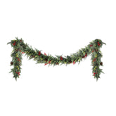 Jingle Jollys 3M Christmas Garland Pre-lit LED with Pine Cones Xmas Decor Green