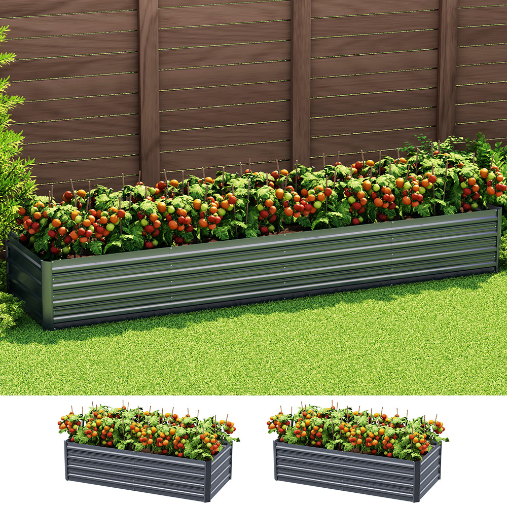 Raised Garden Bed Rectangular Planter Box -  320X80X45cm