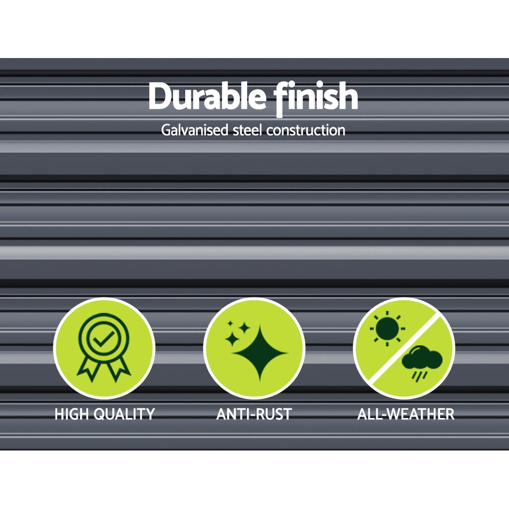 Raised Garden Bed Rectangular Planter Box - 320x80x77cm