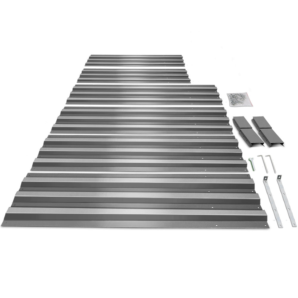 Raised Garden Beds 2of 150x90cm Planter Box Raised Container Galvanised Herb