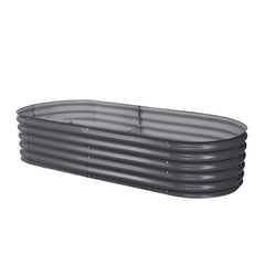 Raised Garden Bed Oval Planter Box - 160X80X42cm
