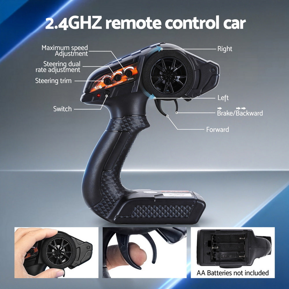 Keezi Kids Remote Control Car Off-Road Truck with Lights Electric Vehicle Toys