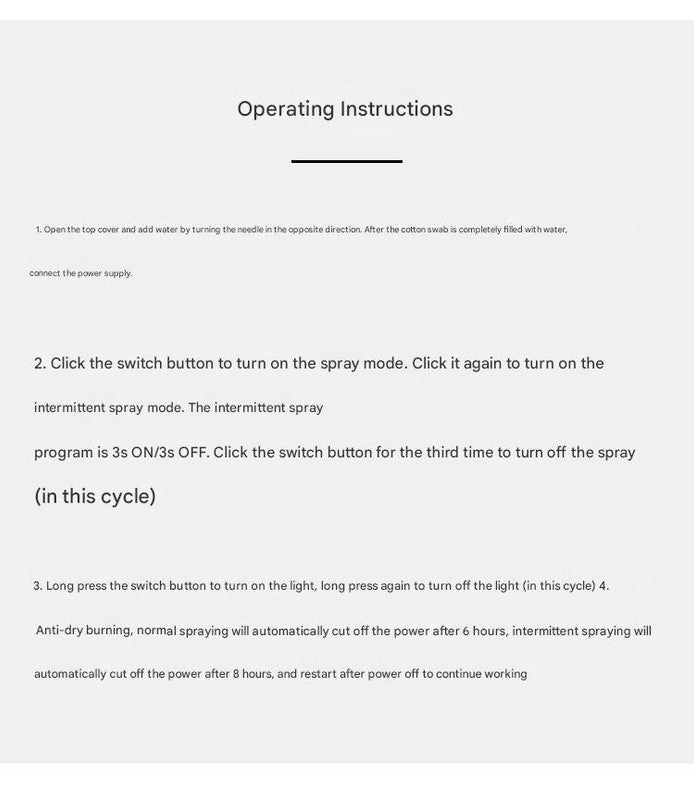 White Mini USB Micro Landscape Humidifier - 260ml Cool Mist Maker with LED Light