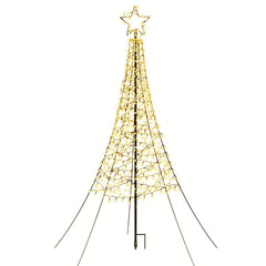 Jingle Jollys Solar Christmas Tree 2.1m 320 LED Net Lights Xmas Trees Decoration