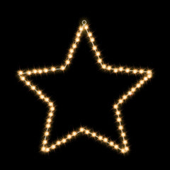 Jingle Jollys Christmas Lights 50cm Star 70 LED Xmas Decorations