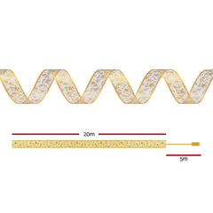 Jingle Jollys 20M Christmas Lights Fairy Ribbon Light 200 LED Xmas Decor Golden